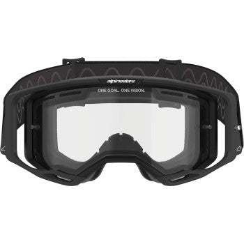 ALPINESTARS GOGGLES Vision 8 Goggle - Corp - Black - Clear 5100825-1425 - Goggles