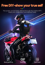 Crelander™ LED Hard Shell Water Resistant Motorcycle Backpack