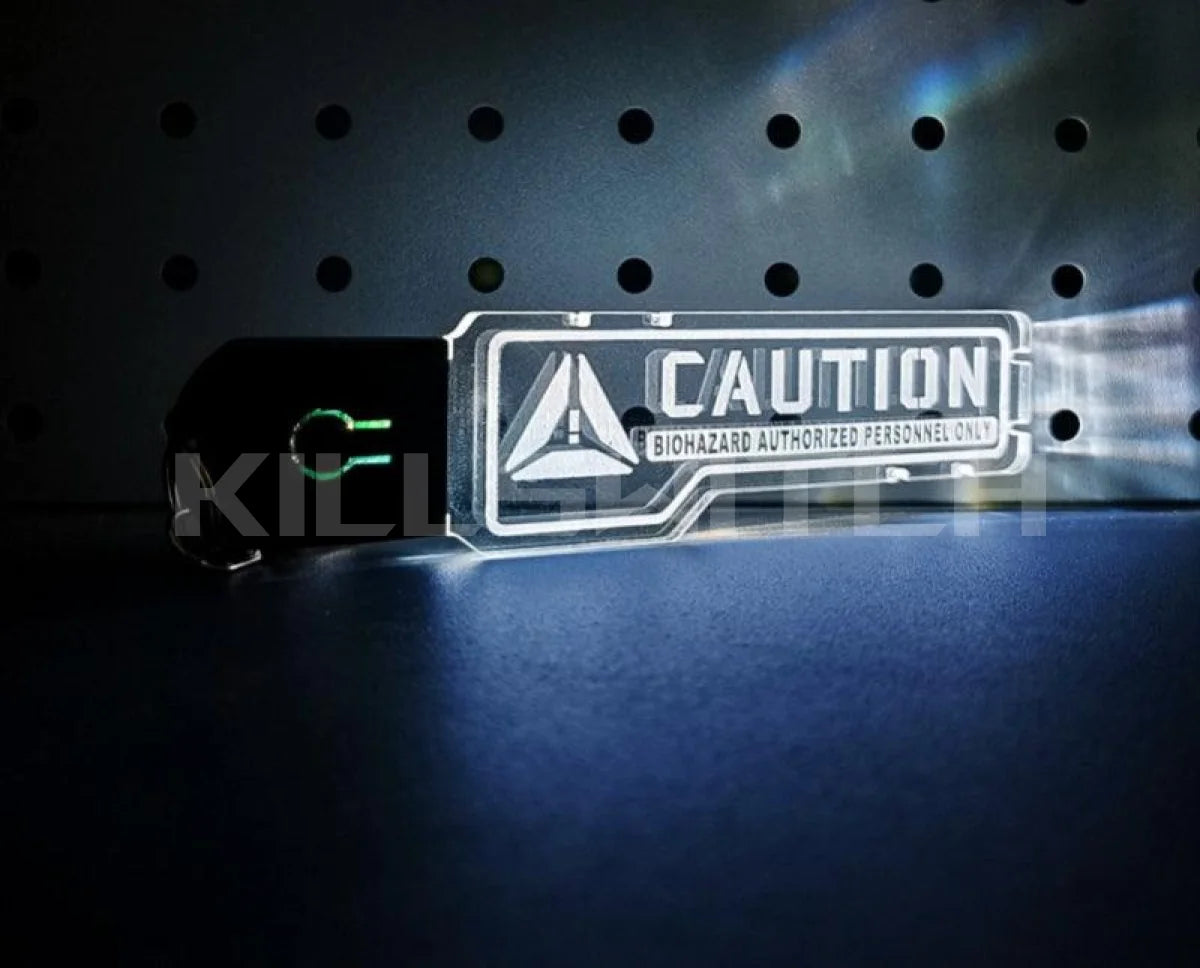 Cyberpunk LED Rechargeable Motorcycle Keychain - decor