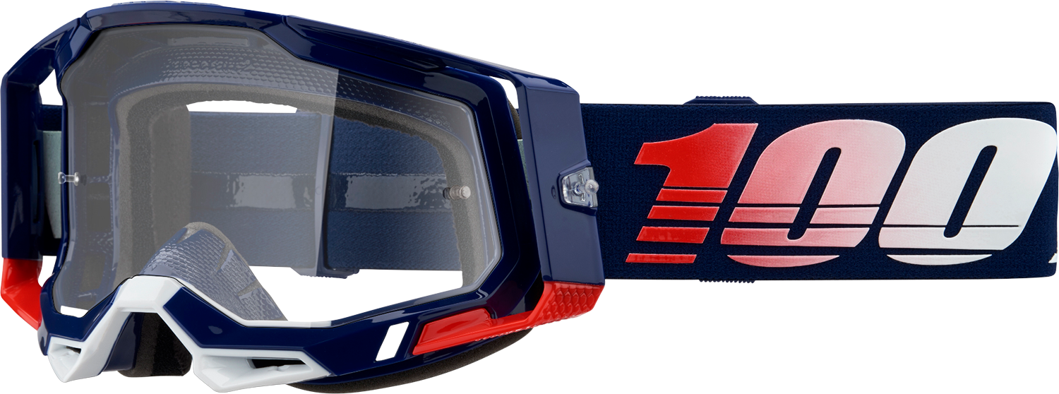 100% Racecraft 2 Goggles - Republic - Clear 50009-00022