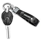 DUCATI Motorcycle Handmade Genuine Leather Key Case B - BLACK - decor