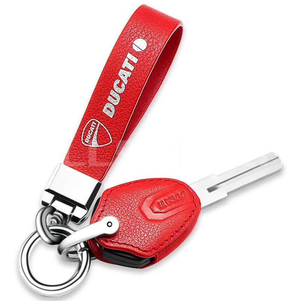 DUCATI Motorcycle Handmade Genuine Leather Key Case B - decor