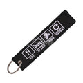 Eat Sleep Ride Repeat - Motorcycle Keychain - Eat