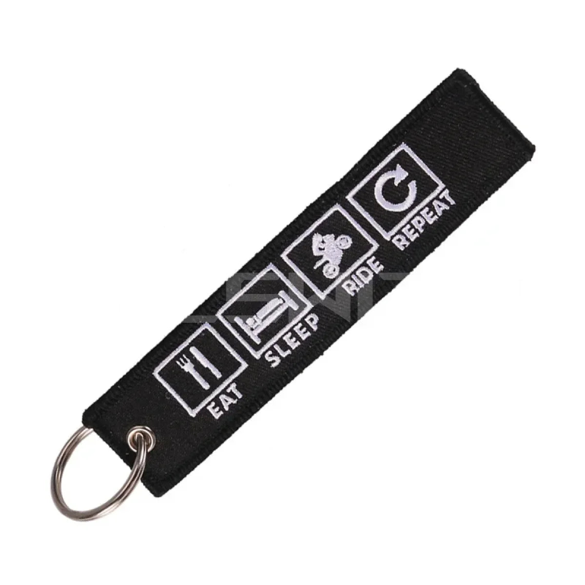 Eat Sleep Ride Repeat - Motorcycle Keychain - Eat