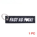 Full Throttle Motorcycle Keychain - Fast As Fuck