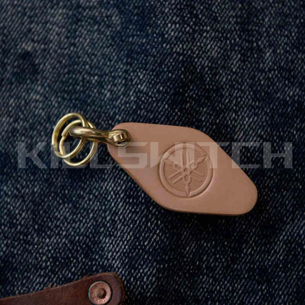 Handcrafted Genuine Leather Keychain - 12