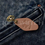 Handcrafted Genuine Leather Keychain - 15