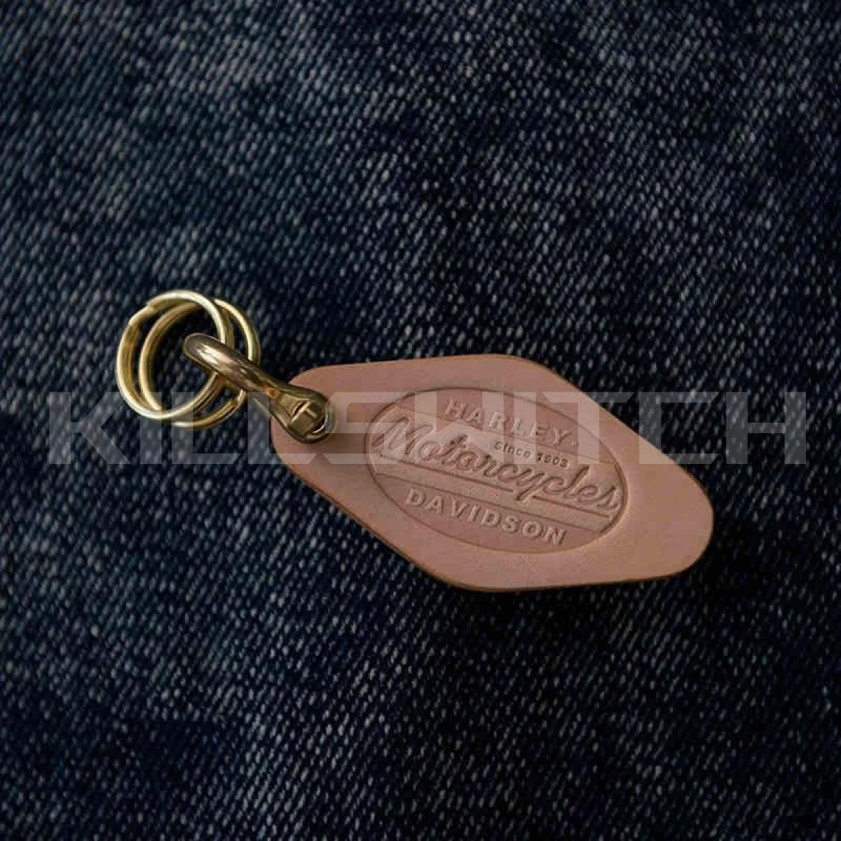 Handcrafted Genuine Leather Keychain - 16