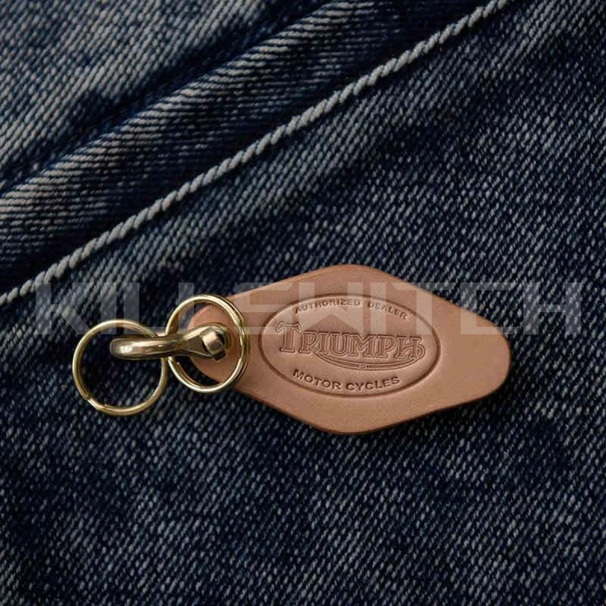 Handcrafted Genuine Leather Keychain - 17