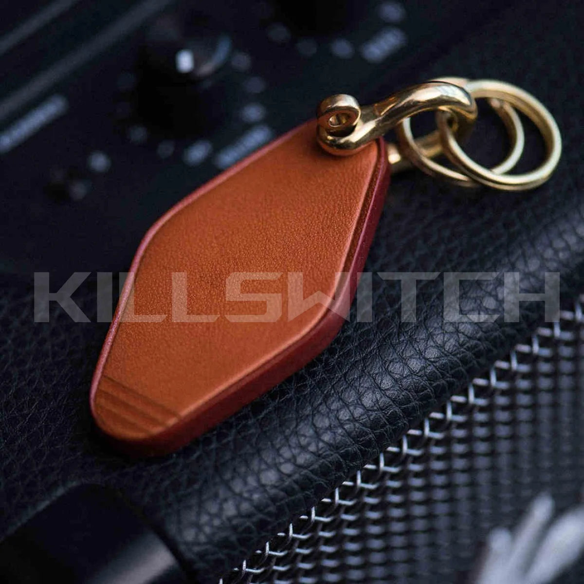Handcrafted Genuine Leather Keychain - 18