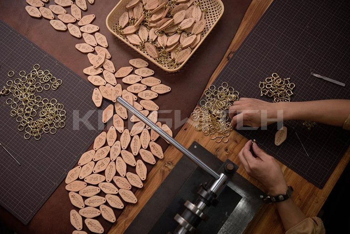 Handcrafted Genuine Leather Keychain