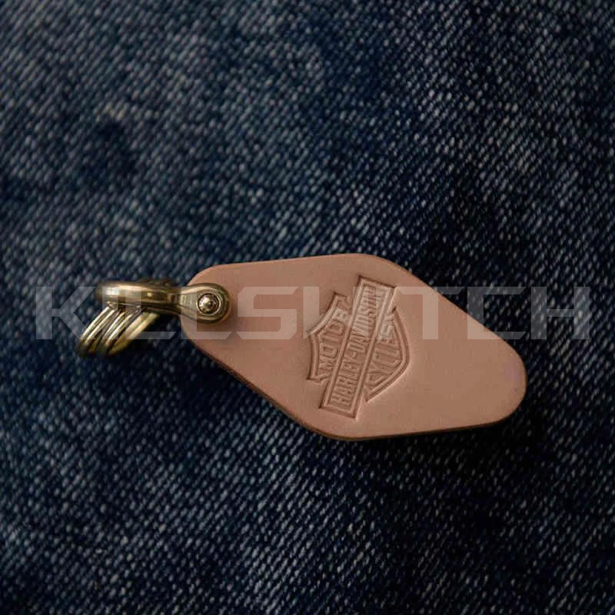 Handcrafted Genuine Leather Keychain - 8