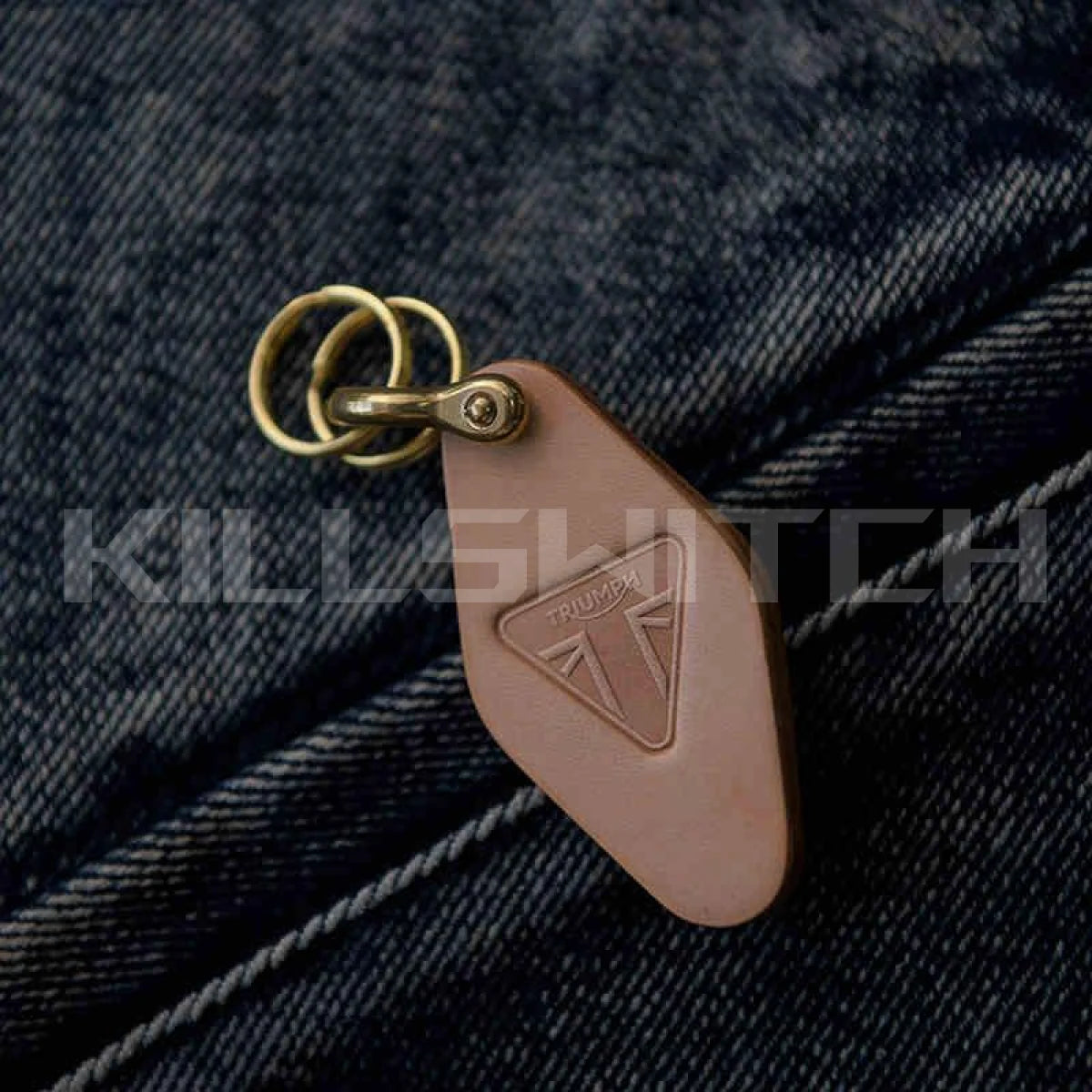 Handcrafted Genuine Leather Keychain - 9
