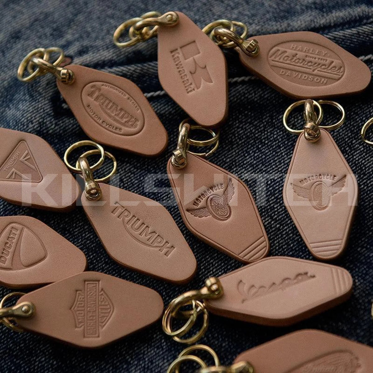 Handcrafted Genuine Leather Keychain