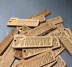 Handcrafted Genuine Leather Keychain - decor