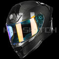 ILM Carbon Fiber Motorcycle Helmets Full Face Racing Helmet Model MF577P - 3K Carbon Black / Small - Hot Sale