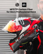 ILM Carbon Fiber Motorcycle Helmets Full Face Racing Helmet Model MF577P - Hot Sale