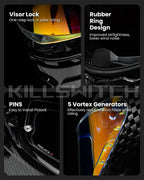 ILM Carbon Fiber Motorcycle Helmets Full Face Racing Helmet Model MF577P - Hot Sale