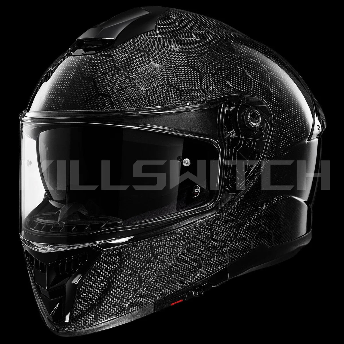 ILM Full Face Motorcycle Carbon Fiber Helmet Model 861C - Snake-effect Carbon Fiber / Small - Hot Sale