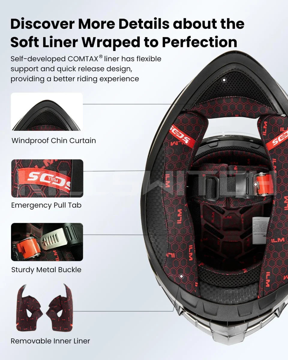 ILM Full Face Motorcycle Helmet Model Z501 - Hot Sale