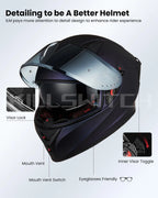 ILM Full Face Motorcycle Helmet Model Z501 - Hot Sale