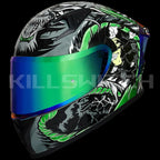 ILM Full Face Motorcycle Helmet Model Z501 - Legend Green / Small - Hot Sale