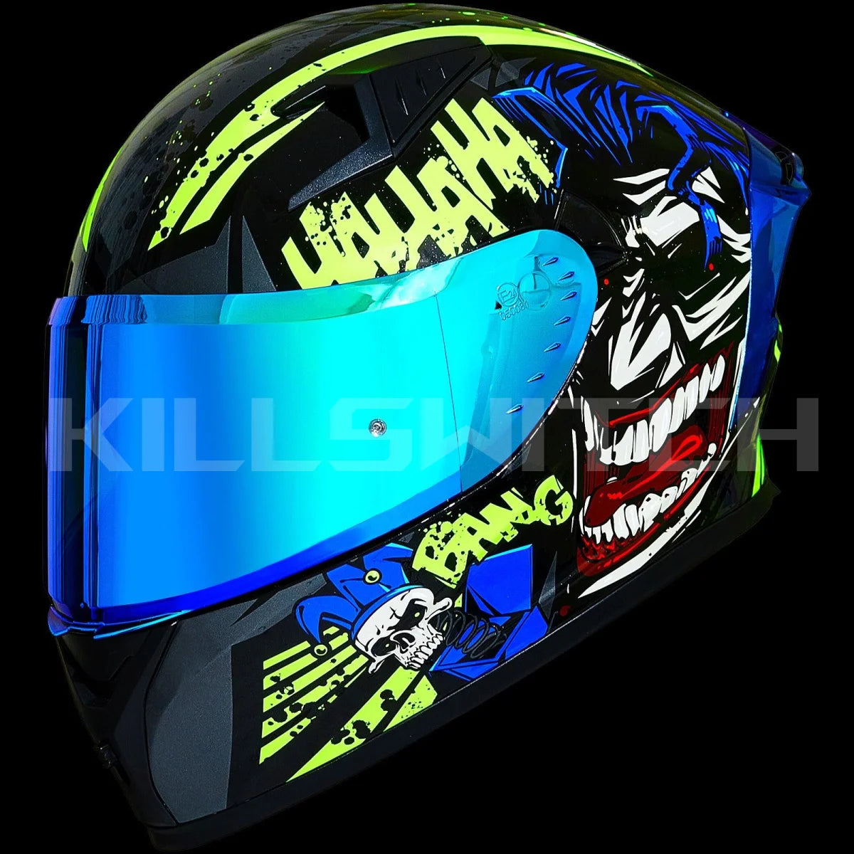 ILM Full Face Motorcycle Helmet Model Z501 - Surprise Yellow / Small - Hot Sale