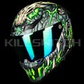 ILM Full Face Motorcycle Helmets Racing Helmet Model MF509 - Day1-green / Small - Hot Sale