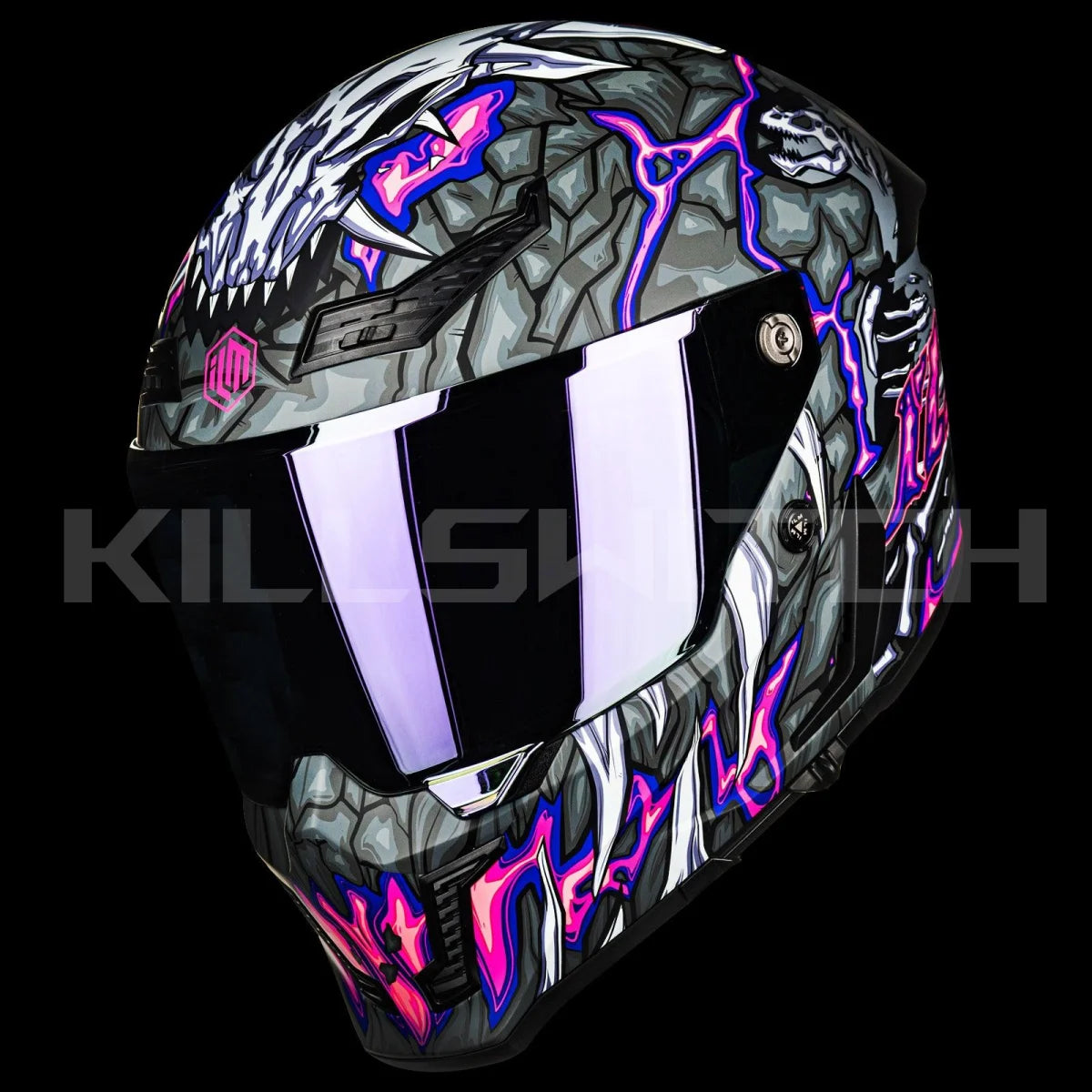 ILM Full Face Motorcycle Helmets Racing Helmet Model MF509 - Day1-purple / Small - Hot Sale