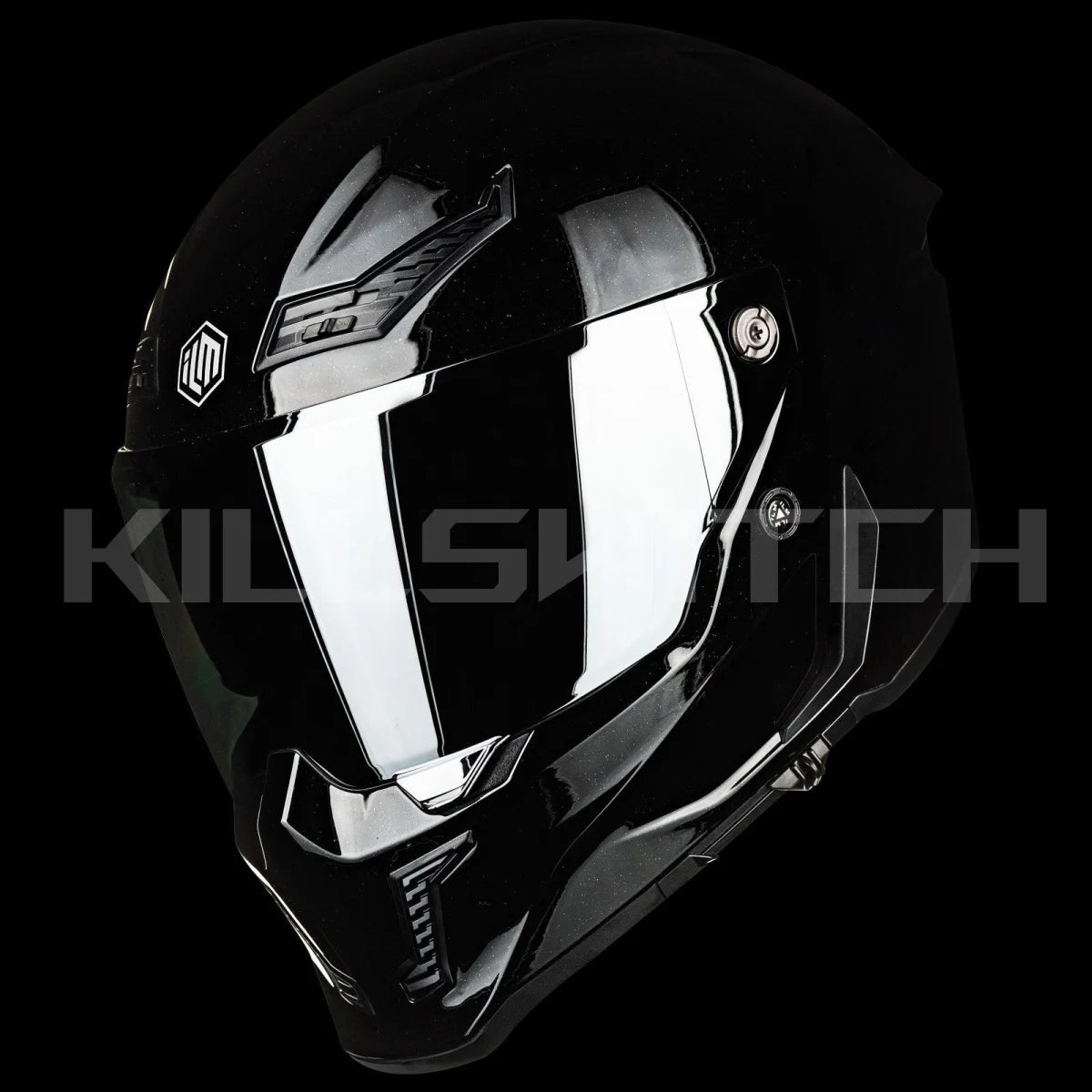 ILM Full Face Motorcycle Helmets Racing Helmet Model MF509 - Gloss-black / Small - Hot Sale