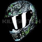 ILM Full Face Motorcycle Helmets Racing Helmet Model MF509 - Mythology-neon-green / Small - Hot Sale