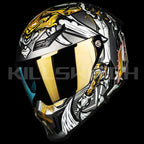 ILM Full Face Motorcycle Helmets Racing Helmet Model MF509 - Ronin-gold / Small - Hot Sale