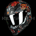 ILM Full Face Motorcycle Helmets Racing Helmet Model MF509 - Super-mecha-red / Small - Hot Sale