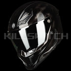 ILM Full Face Motorcycle Helmets Racing Helmet Model MF509 - War-damaged-gray / Small - Hot Sale