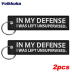 Left Unsupervised - Motorcycle Keychain - 2pcs / 13 cm