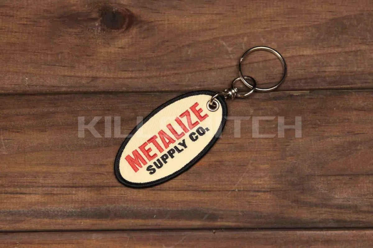 METALIZE™ Vintage Motorcycle Handmade Embroidered Keychain - G 1pc - decor