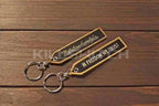 METALIZE™ Vintage Motorcycle Handmade Embroidered Keychain - H 1pc - decor