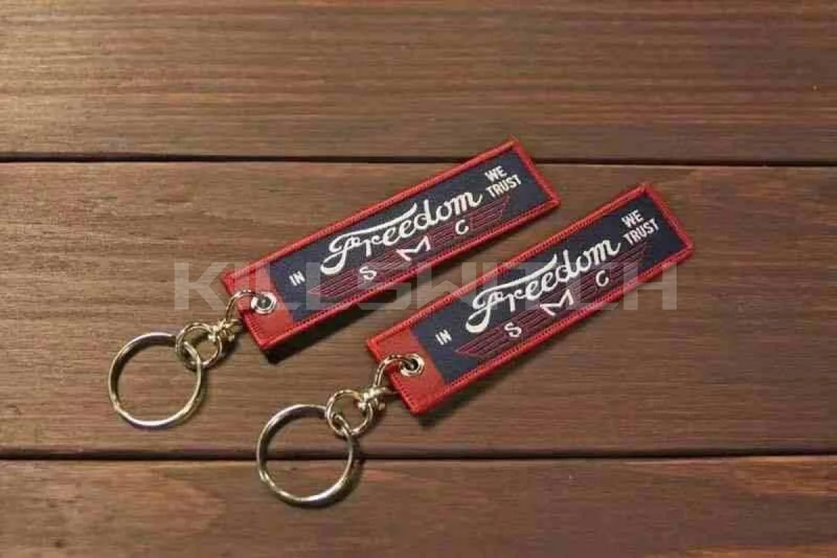 METALIZE™ Vintage Motorcycle Handmade Embroidered Keychain - K 1pc - decor