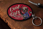 METALIZE™ Vintage Motorcycle Handmade Embroidered Keychain - L 1pc - decor