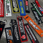 Motorcycle Brand Embroidered Keychain - decor