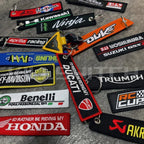 Motorcycle Brand Embroidered Keychain - decor