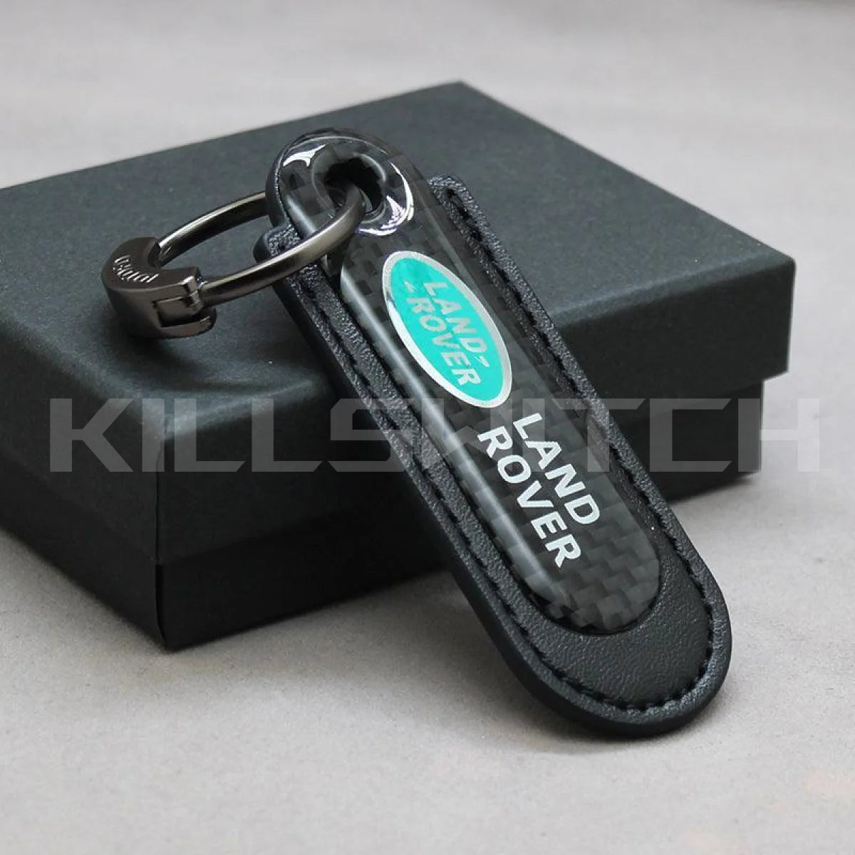 Motorcycle Carbon Fiber Leather Keychain - decor