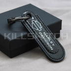 Motorcycle Carbon Fiber Leather Keychain - HARLEY DAVIDSON-BLACK - decor