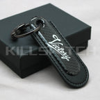 Motorcycle Carbon Fiber Leather Keychain - VICTORY-BLACK - decor