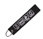 Motorcycle Embroidered Keychain - EAT - decor