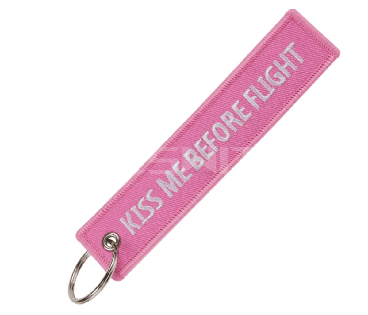 Motorcycle Embroidered Keychain - KISS ME BEFORE FLIGHT - decor