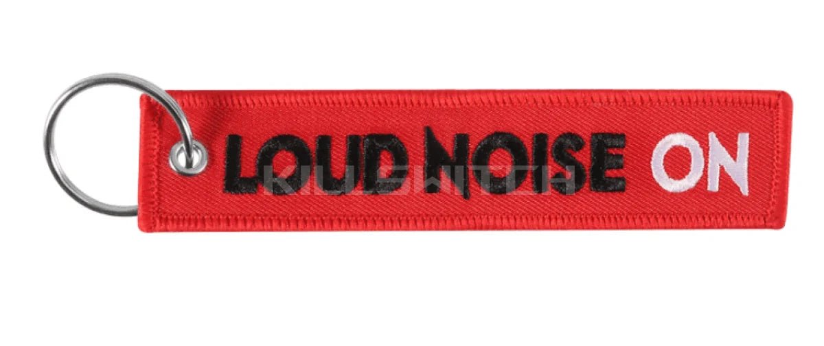 Motorcycle Embroidered Keychain - LOUD NOISE - decor