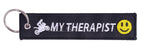 Motorcycle Embroidered Keychain - MY THEROPIST - decor