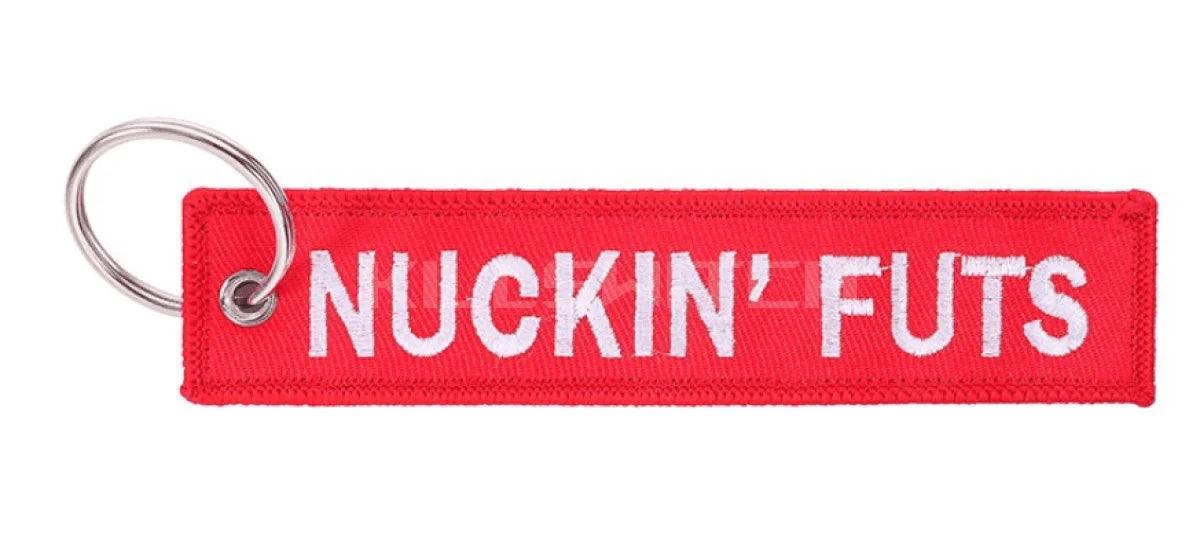 Motorcycle Embroidered Keychain - NUCKING TUTS - decor