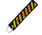 Motorcycle Embroidered Keychain - PULL TO INJECT - decor